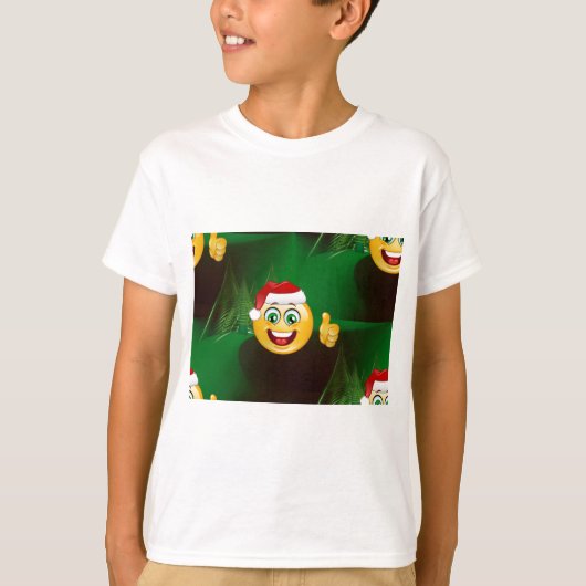 サンタクロース絵文字 Tシャツ (正面)