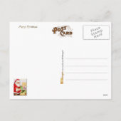 サンタクロース絵画の人形の家 シーズンポストカード (裏面)