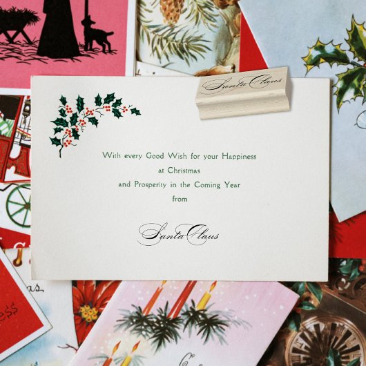 サンタクロース署名クリスマスIII ラバースタンプ