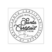 サンタクロース認定配送承認シール ラバースタンプ (インプリント)