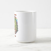 サンタクロース読のクリスマスツリーによる物語 コーヒーマグカップ (中央)