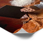 サンタクロース読の本 ポスター (角)