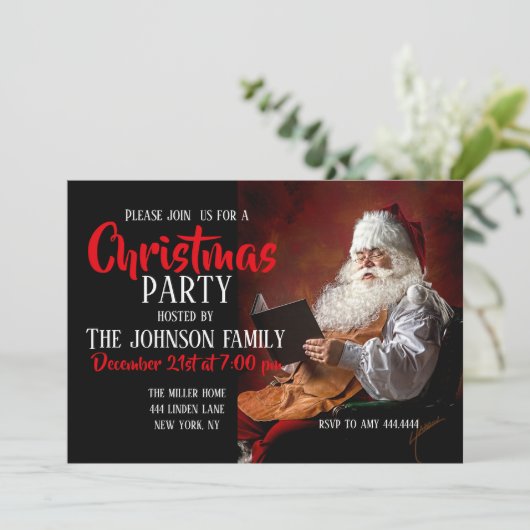 サンタクロース読の本 招待状 (スタンド正面)