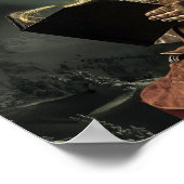 サンタクロース読老人リスト ポスター (角)