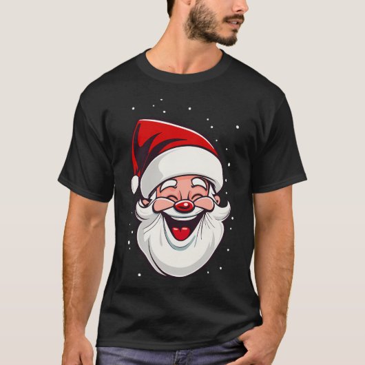 サンタクロース赤い鼻 Tシャツ (正面)