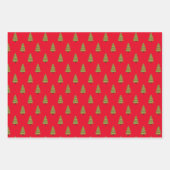 サンタクロース赤と白クリスマスラッピング紙 ラッピングペーパーシート (正面)