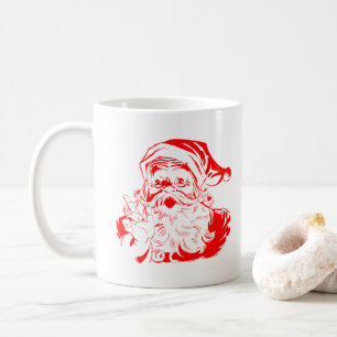 サンタクロース赤と白クリスマス コーヒーマグカップ