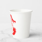 サンタクロース赤と白クリスマス 紙コップ (左)