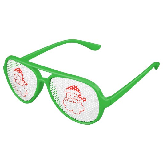 サンタクロース赤クリスマスクリスマス4ジェイク アビエーターサングラス (アングル)