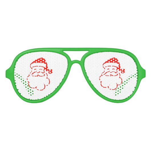 サンタクロース赤クリスマスクリスマス4ジェイク アビエーターサングラス (正面)