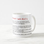 サンタクロース辞書の定義X-mas辞書 コーヒーマグカップ (正面右)