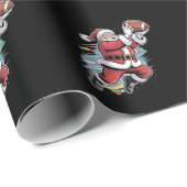 サンタクロース遊のアメリカンフットボールのクリスマス ラッピングペーパー (ロールコーナー)