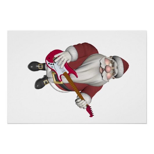 サンタクロース遊のエレキギター ポスター (正面)