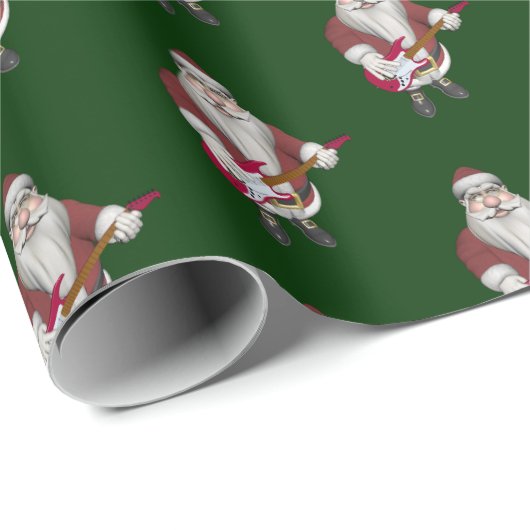 サンタクロース遊のエレキギター ラッピングペーパー (ロールコーナー)