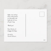 サンタクロース遊のギタークリおもしろいスマス シーズンポストカード (裏面)