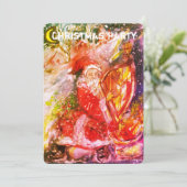 サンタクロース遊のハープクリスマスパーティー招待状 招待状 (スタンド正面)