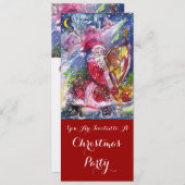 サンタクロース遊のハープ・クリスマス・パーティー・プログラム 招待状 (正面/裏面)