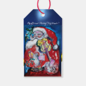 サンタクロース遊のバイオリンクリスマスパーティー ギフトタグ (裏面)