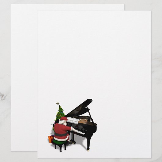 サンタクロース遊のピアノ (正面/裏面)