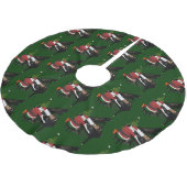 サンタクロース遊のピアノ ブラッシュドポリエステルツリースカート (アングル)