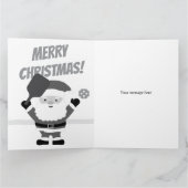 サンタクロース遊のピックボールのビッグクリスマス カード (内部)