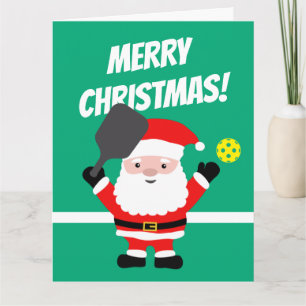 サンタクロース遊のピックボールのビッグクリスマス カード