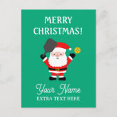 サンタクロース遊のピックボールクリスマス シーズンポストカード (正面)