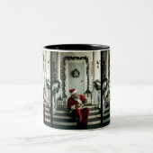 サンタクロース遊の音楽 ツートーンマグカップ (中央)