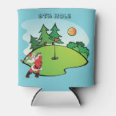 サンタクロース遊の9ホールでのゴルフ 缶クーラー (正面)