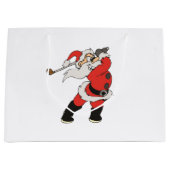サンタクロース遊ゴルフ ラージペーパーバッグ (正面)