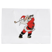 サンタクロース遊ゴルフ ラージペーパーバッグ (裏面)