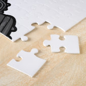 サンタクロース遊ズサッカーイラストレーション ジグソーパズル (側面)