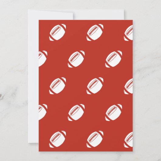 サンタクロース遊ズサッカーイラストレーション 招待状 (裏面)