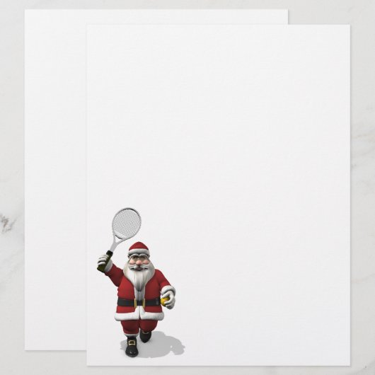 サンタクロース遊テニス (正面/裏面)