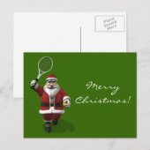 サンタクロース遊テニス シーズンポストカード (正面/裏面)