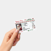 サンタクロース運転免許証クリスマスバッジ バッジ (手持ち)
