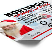 サンタクロース運転免許証 ポスター (角)