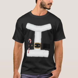 サンタクロース隋ベルトのコスチュームおもしろい・クリスマス Tシャツ