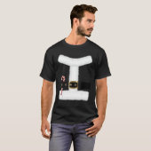 サンタクロース隋ベルトのコスチュームおもしろい・クリスマス Tシャツ (正面フル)