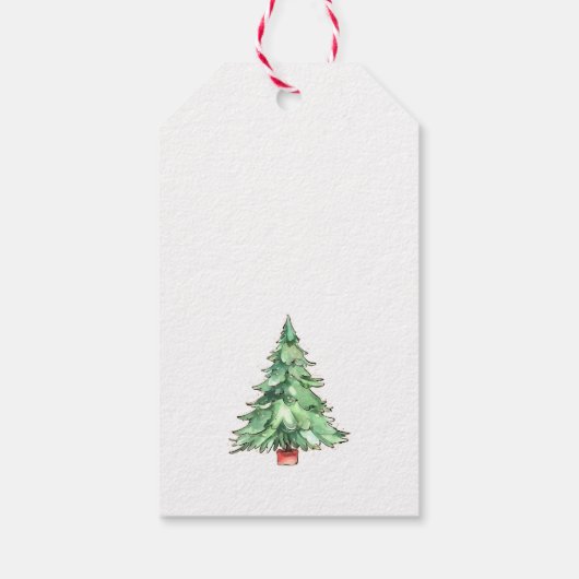 サンタクロース雪だるまクリスマス ギフトタグ (裏面)