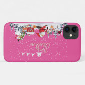 サンタクロース雪だるまメリークリスマスホリデー Case-Mate iPhoneケース (裏面(横))