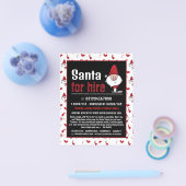 サンタクロース雪だるま芸能人広告 チラシ (シングル)