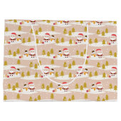 サンタクロース雪だるま ラージペーパーバッグ (裏面)