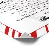 サンタクロース電報サンタレターのデスクから ポスター (角)