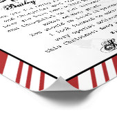 サンタクロース電報サンタレターのデスクから ポスター (角)