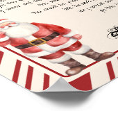 サンタクロース電報サンタレターのデスクから ポスター (角)