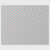 サンタクロース顔とサングラス ラッピングペーパー (フラット)