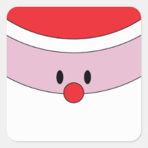 サンタクロース顔クリスマスギフトラベル