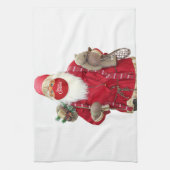 サンタクロース顔マスク キッチンタオル (縦)
