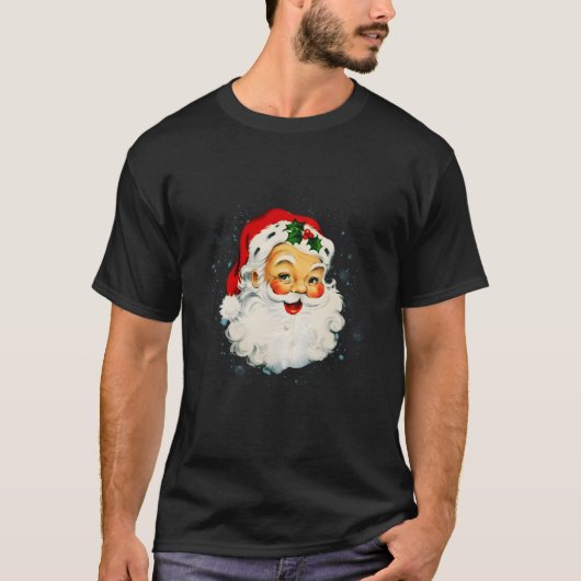 サンタクロース顔 Tシャツ (正面)